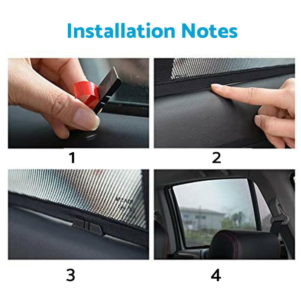 6x Foldable Window Mesh Sun Shade Suitable For Ford Everest UA 2015-2022.