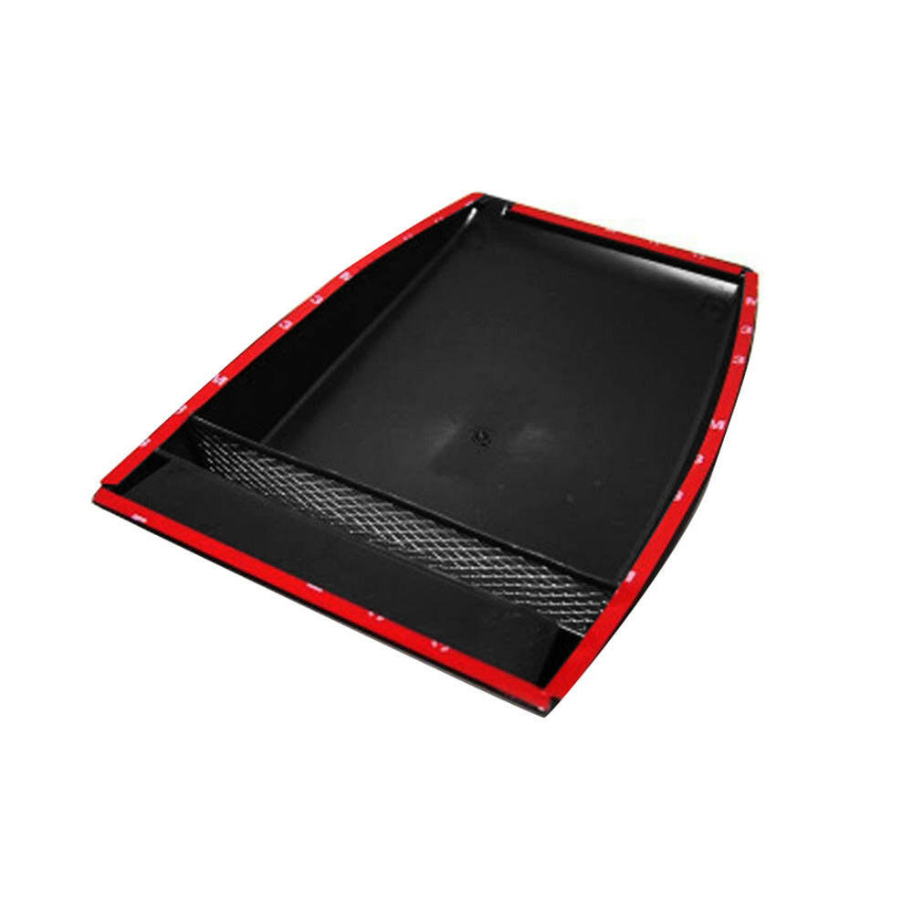 Universal Car Air Flow Intake Scoop Bonnet Hood Cover Black ABS Plastic.