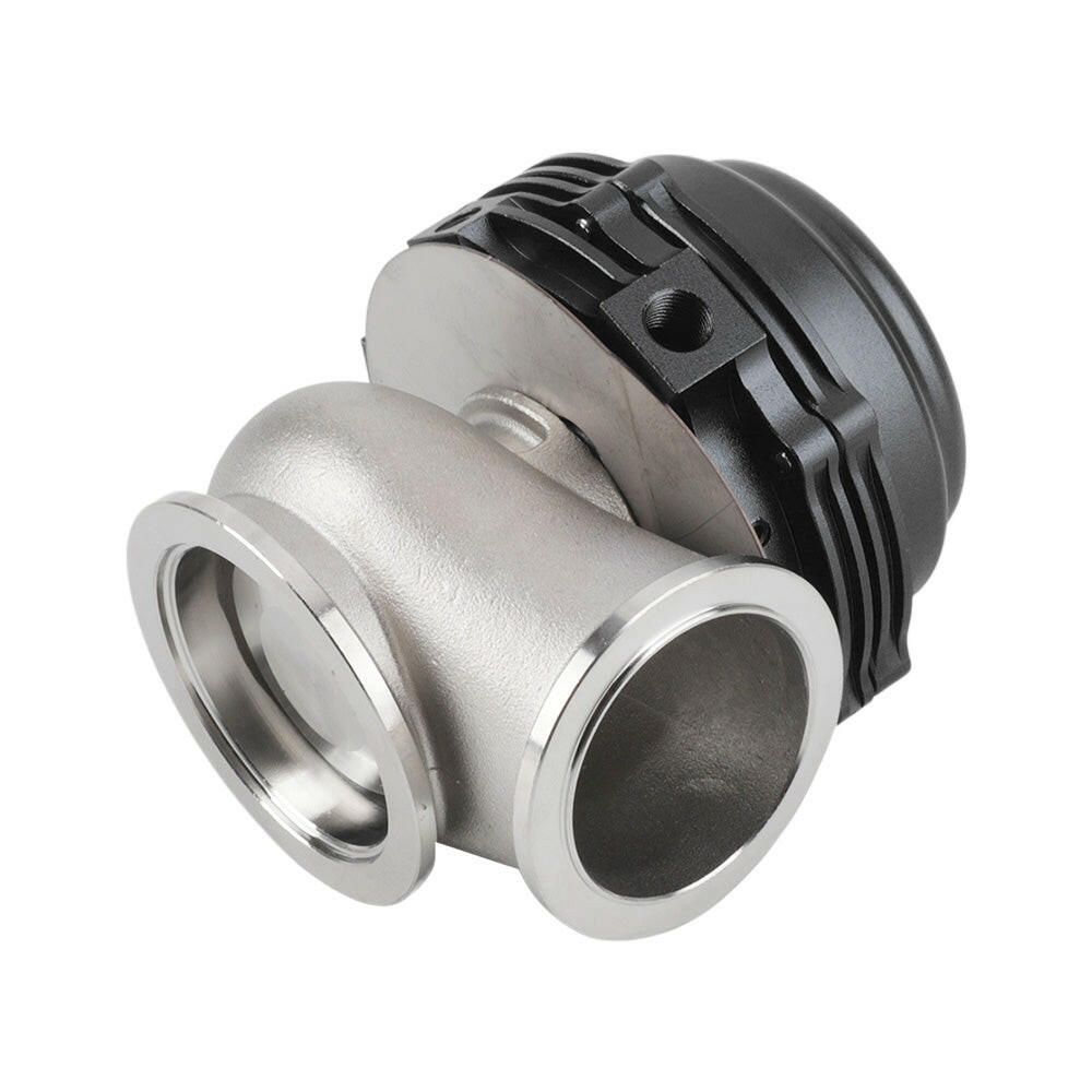 44mm Black Aluminum External Cooled Turbo Wastegate With V-Band Flanges Set.