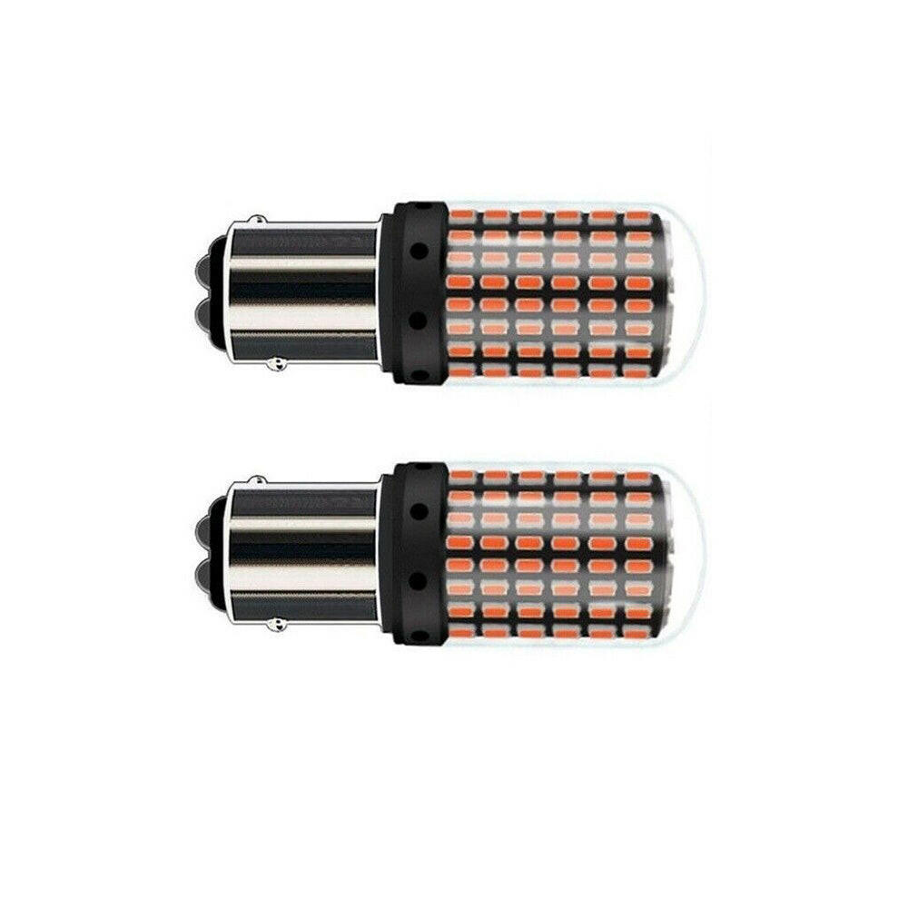2x P21/5W BAY15D 1157 144 Red LED Canbus Stop Tail Brake Light Bulbs No Error.