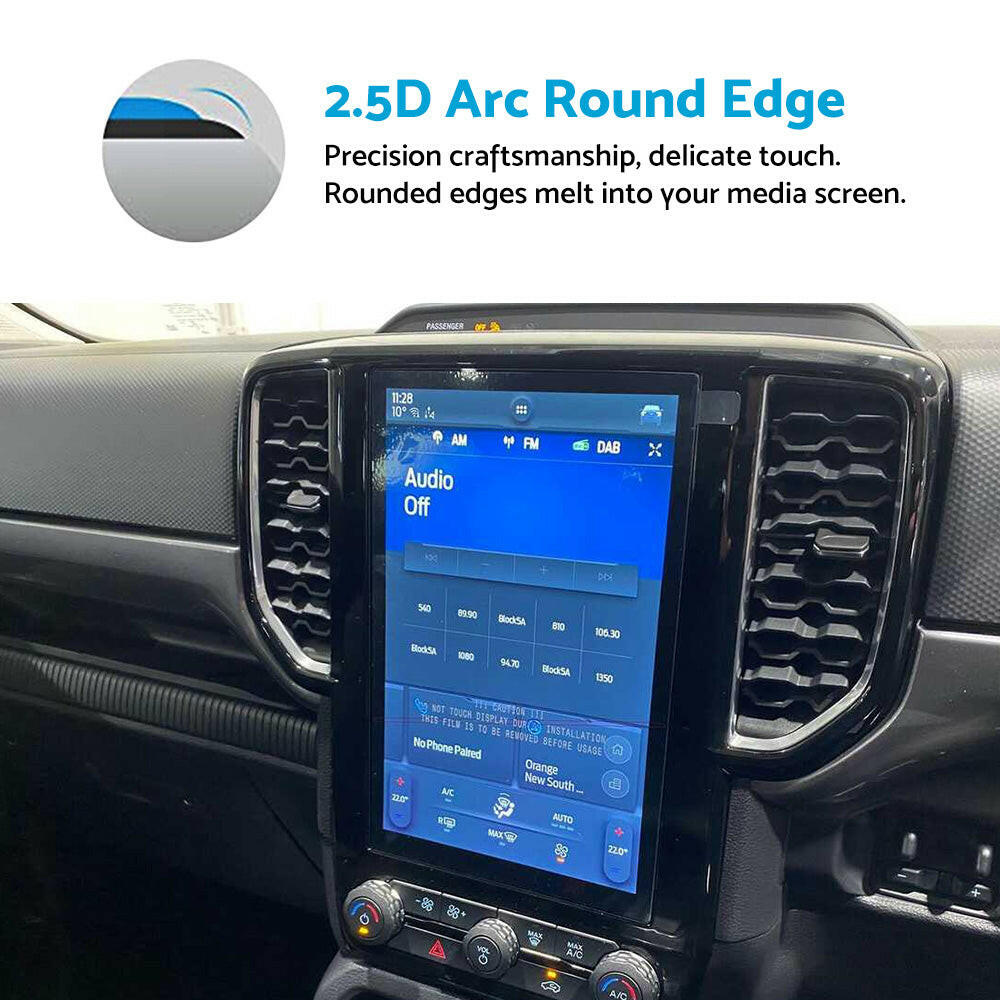 10.1in Car Screen Protector Tempered Glass Suitable For Ford Ranger XL XLS XLT.