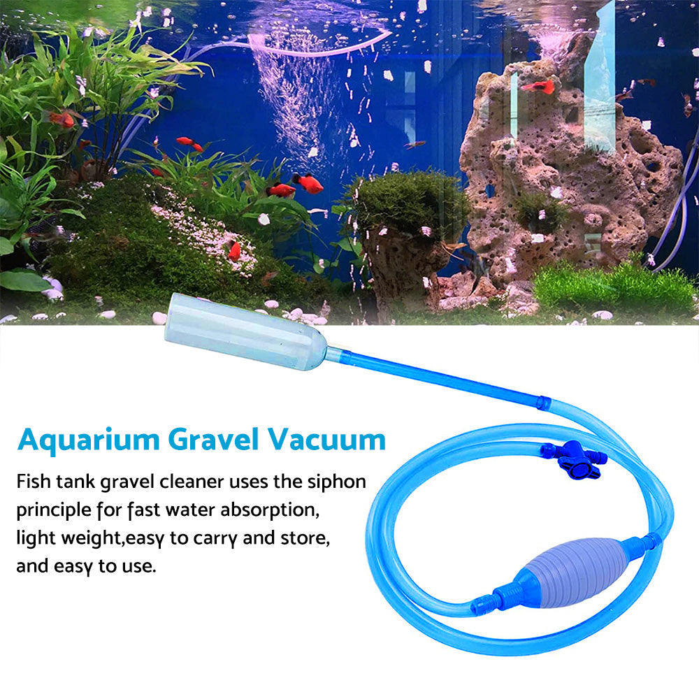 Large Aquarium Fish Tank Gravel Cleaner Syphon Vacuum Suitable for Water Changin