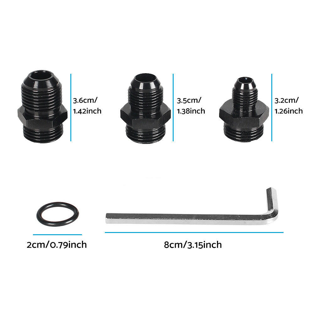 Inline 100 Micron Fuel Filter Bracket 6AN 8AN 10AN Adapter Universal 50mm.