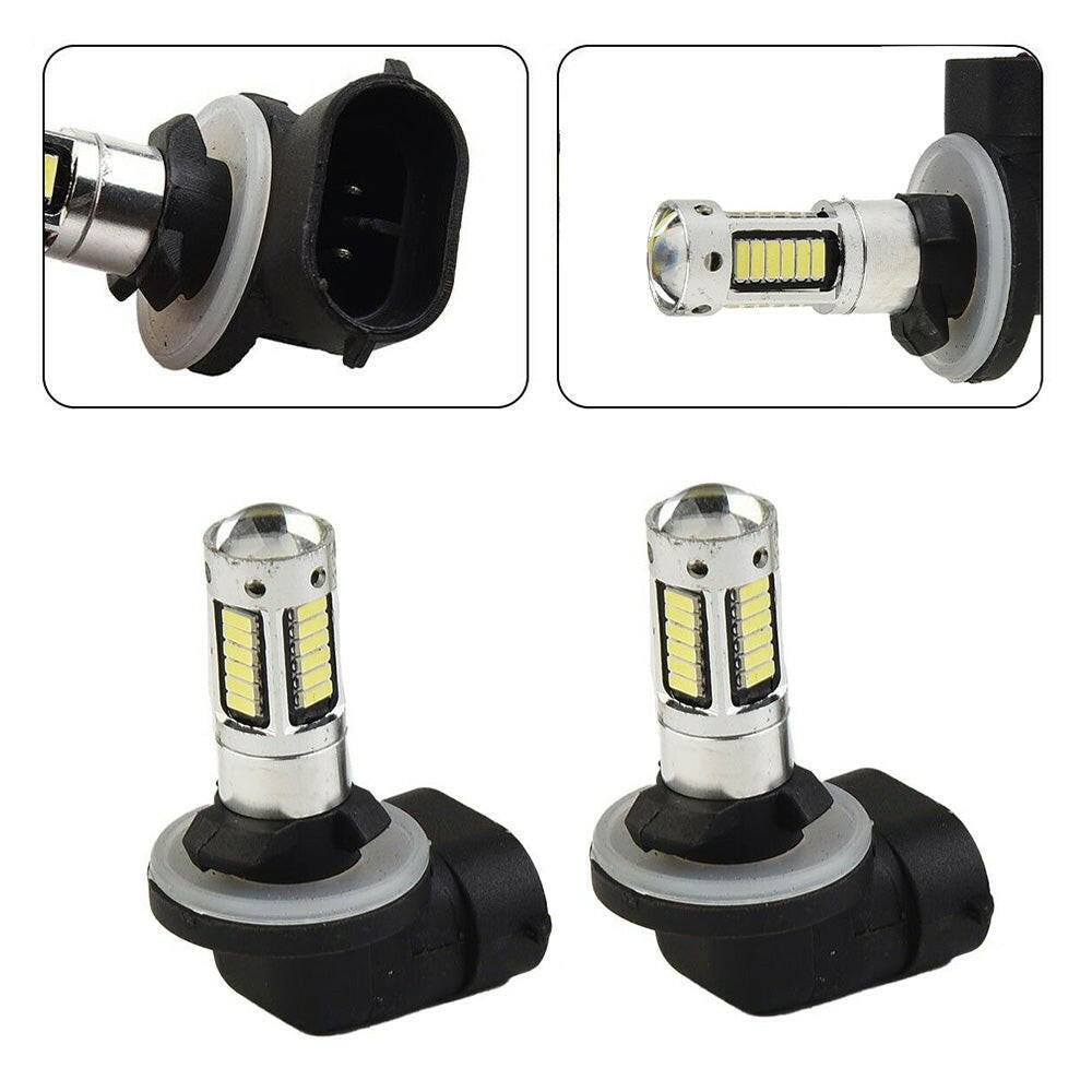2x 881 H27 30W 6000K White LED Car SUV Fog Light Bulb DRL Lamp Extremely Bright.