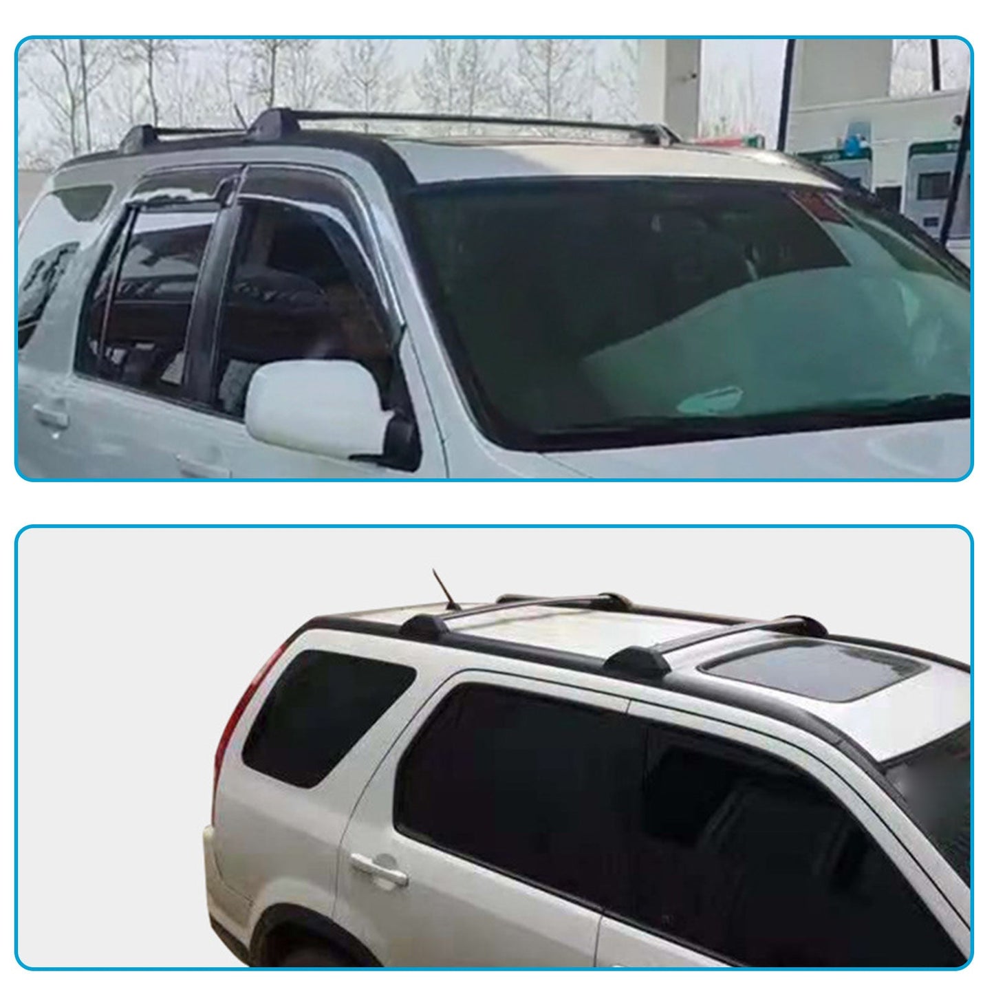 Roof Rack Cross Bar Pair Suitable for Honda CR-V RD7 2.4L