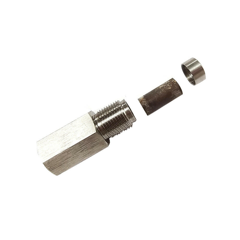Oxygen O2 Sensor Spacer Adapter CEL Cleaner Mini Cat with Catalytic Converter.
