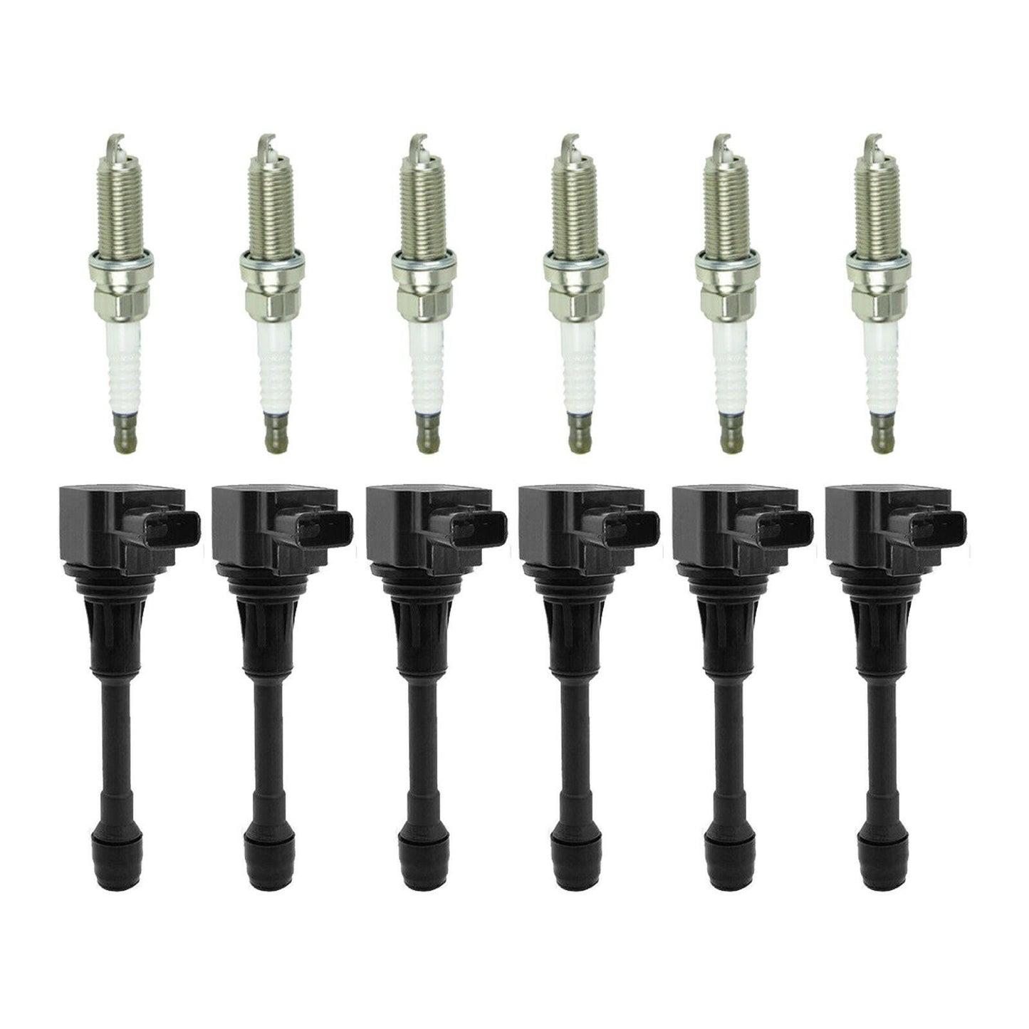 6x Ignition Coils & 6x Spark Plugs Suitable For Nissan Renault 3.5L 22448JA10A.