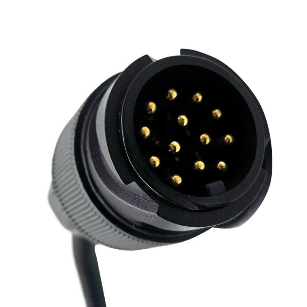 13 Pin Plug to 7 Pin Flat Socket Suitable For Trailer Caravan Wiring Connector.
