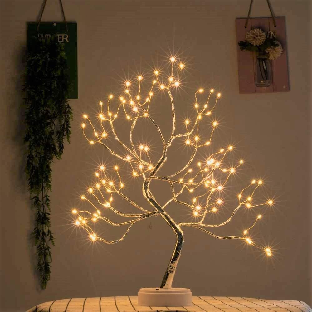 Battery Powered USB LED Fairy Tree Light Copper Wire Home Party Decoration Lamp.