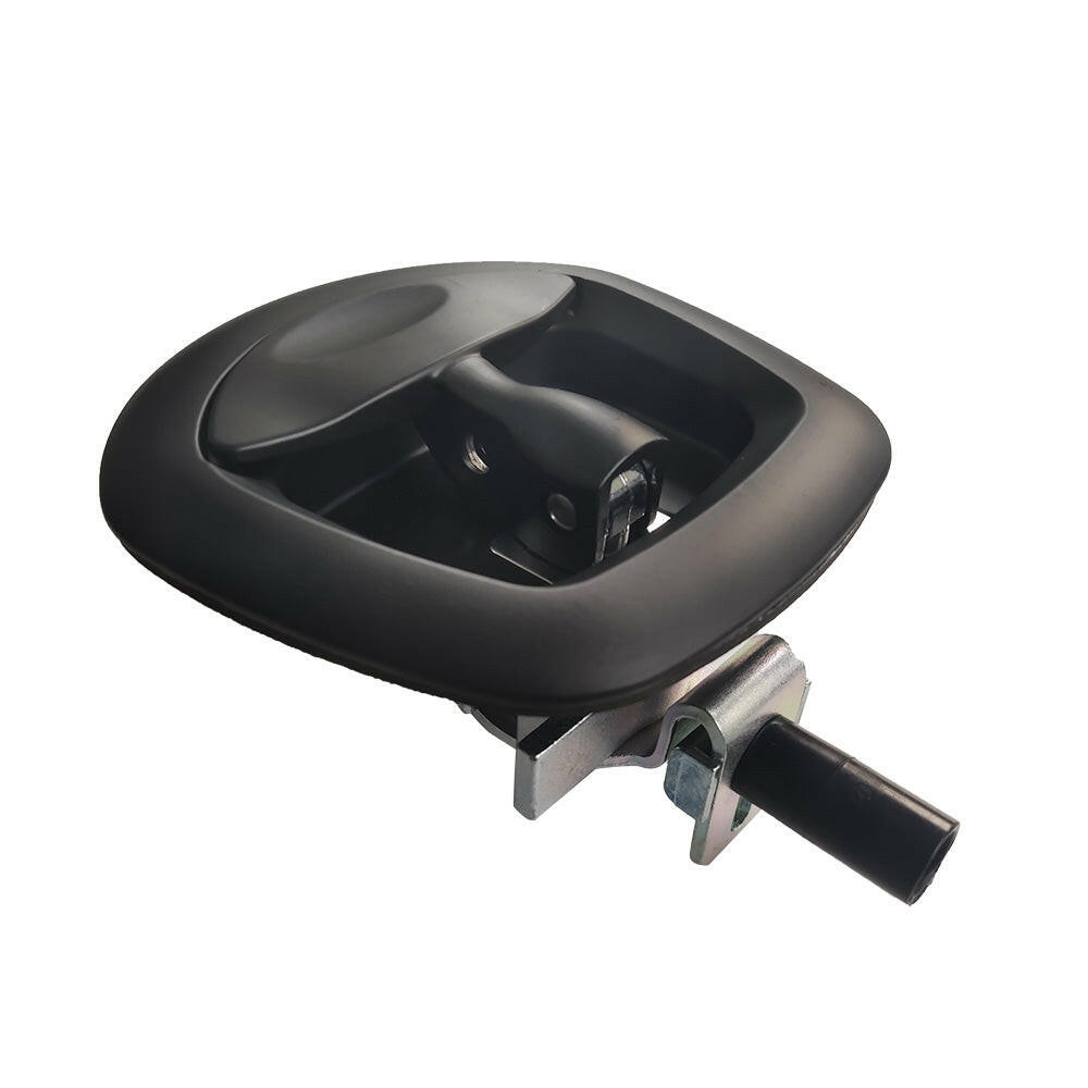 1x Black Recessed Folding T Lock / Handle Suitable For Trailer Toolbox Drop T Whale Tail.