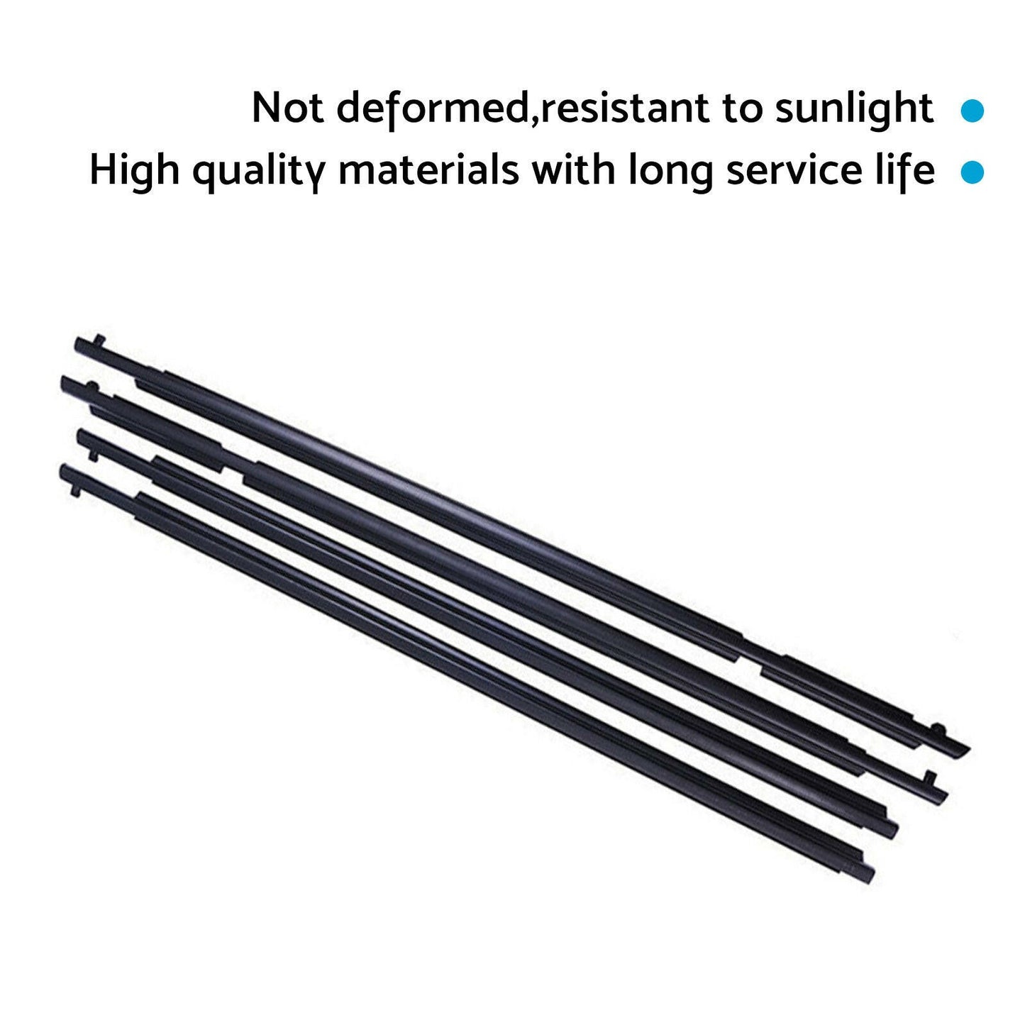 4x Weatherstrip Trim Seal Strip Suitable For Toyota RAV4 2009-2012