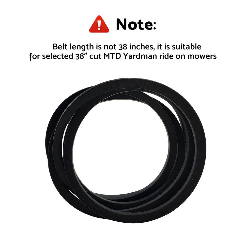 Deck Belt Suitable For Selected 38" Cut MTD Yardman Ride-On Mowers 754-04062 954-04062
