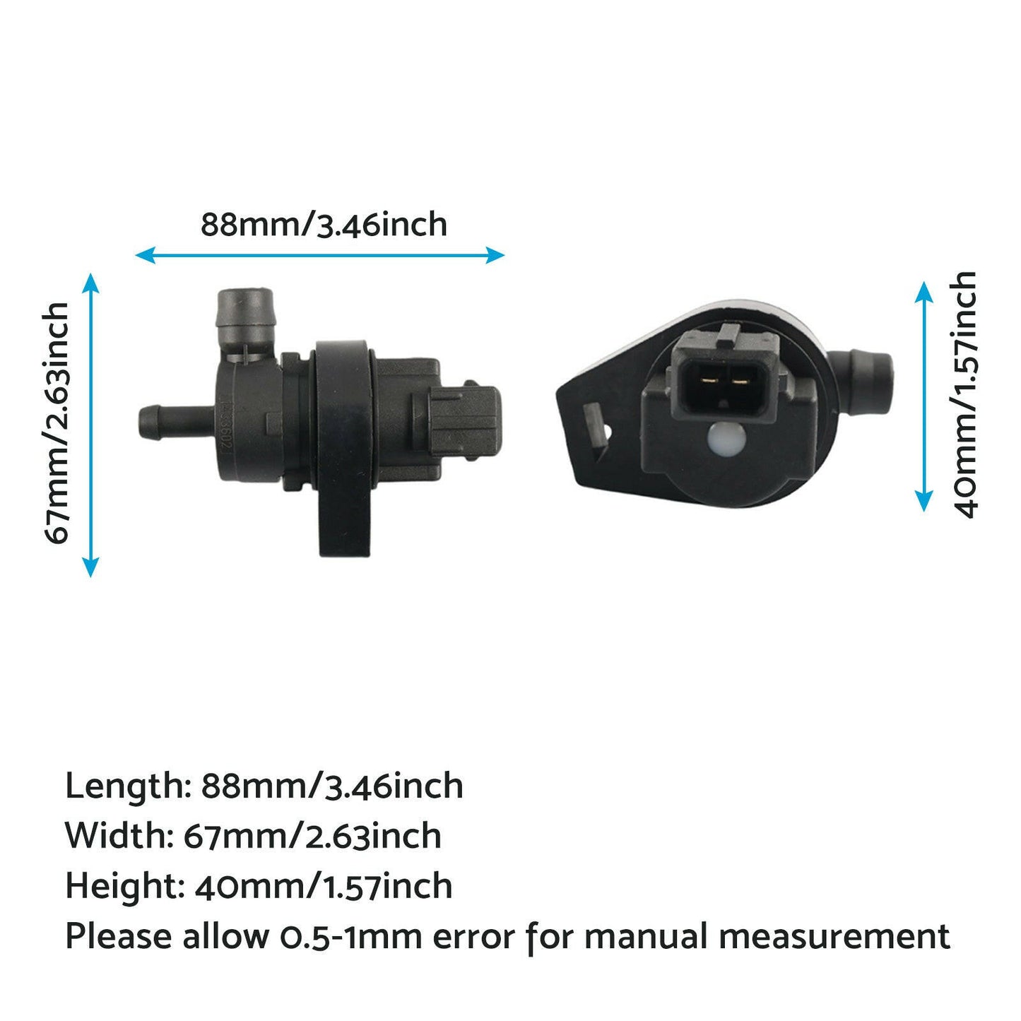 Vapor Canister Purge Solenoid Valve Suitable For BMW 323i / 525i / 740i 13901433603.