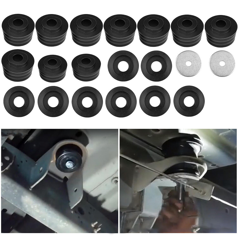 20PCS Polyurethane Body Mounts KF04050BK Suitable for Ford F250 F350 2 or 4WD 99-18.