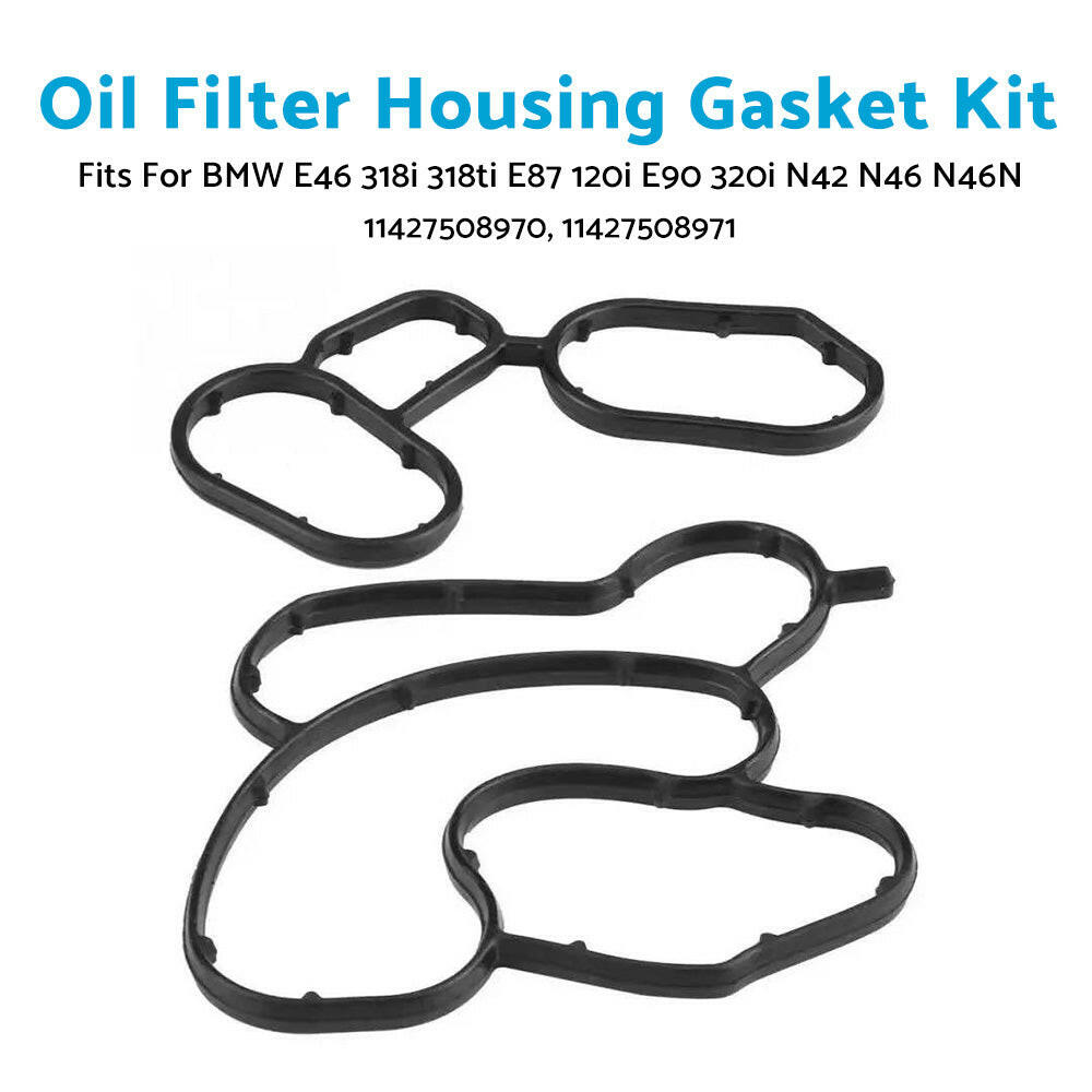 Oil Filter Housing Gasket Kit Suitable For BMW E46 318i 318ti E87 120i E90 320i N42 N46 N46N.