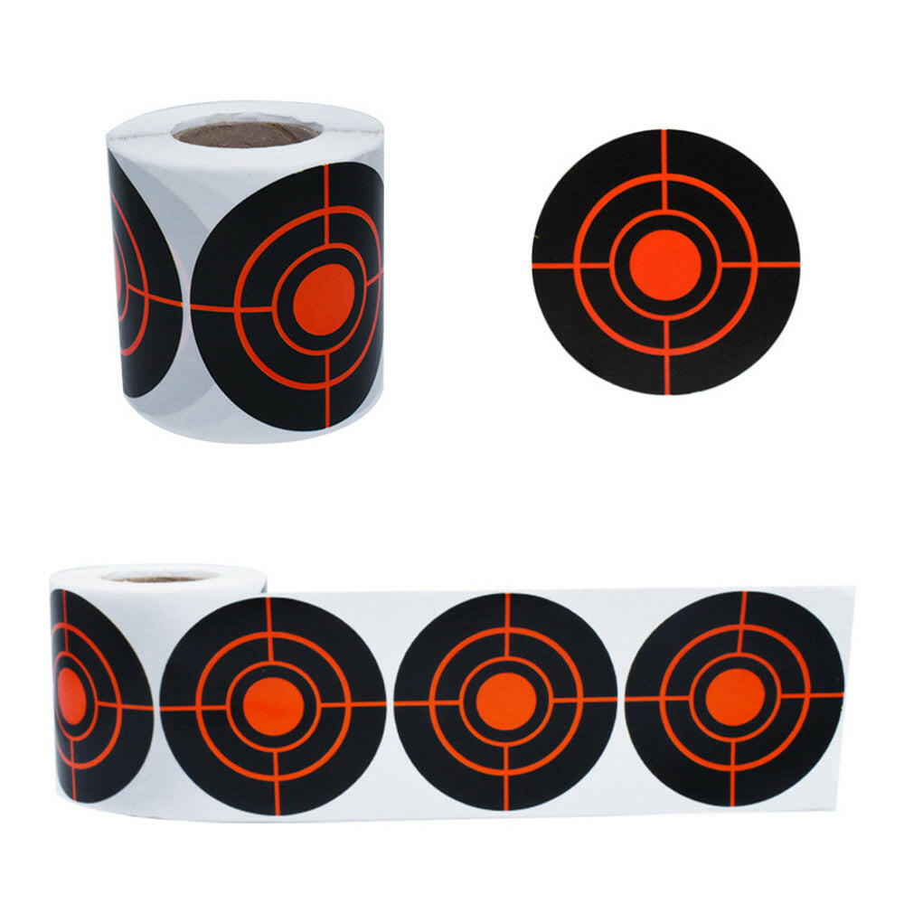 Self Adhesive Splatter Reactive Shooting Target Stickers 250x/Roll Suitable For Practice & Training.