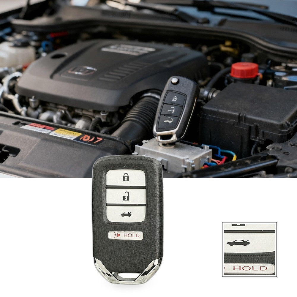 3-Button 4-Button Remote Car Key Suitable for Honda 2014-2023 433MHz ID47 Chip