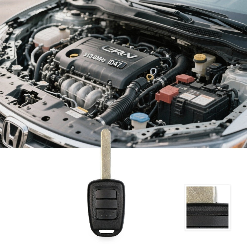Remote Car Key Suitable for Honda Accord Civic CR-V 313.8MHz ID47 Chip