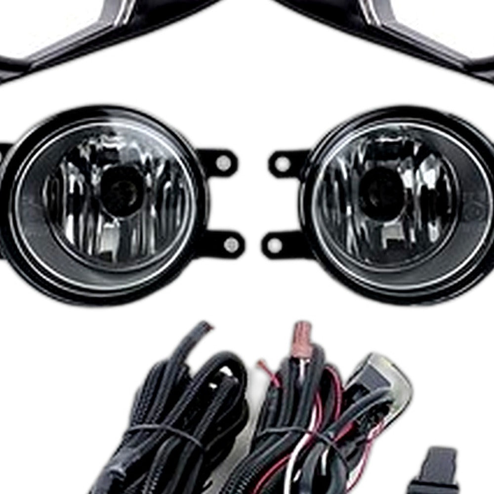 Fog Light Cover with LED Lens Suitable for Toyota Yaris Vios 2013-2014 Chrome - XQ1