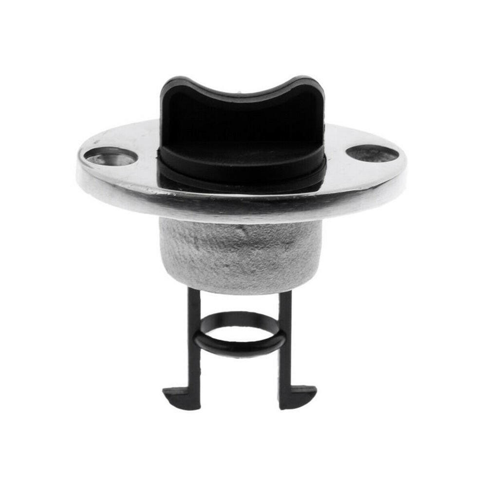 2 x Boat Bungs Chrome Base with plastic Bung Coarse Thread Transom Bung Complete.