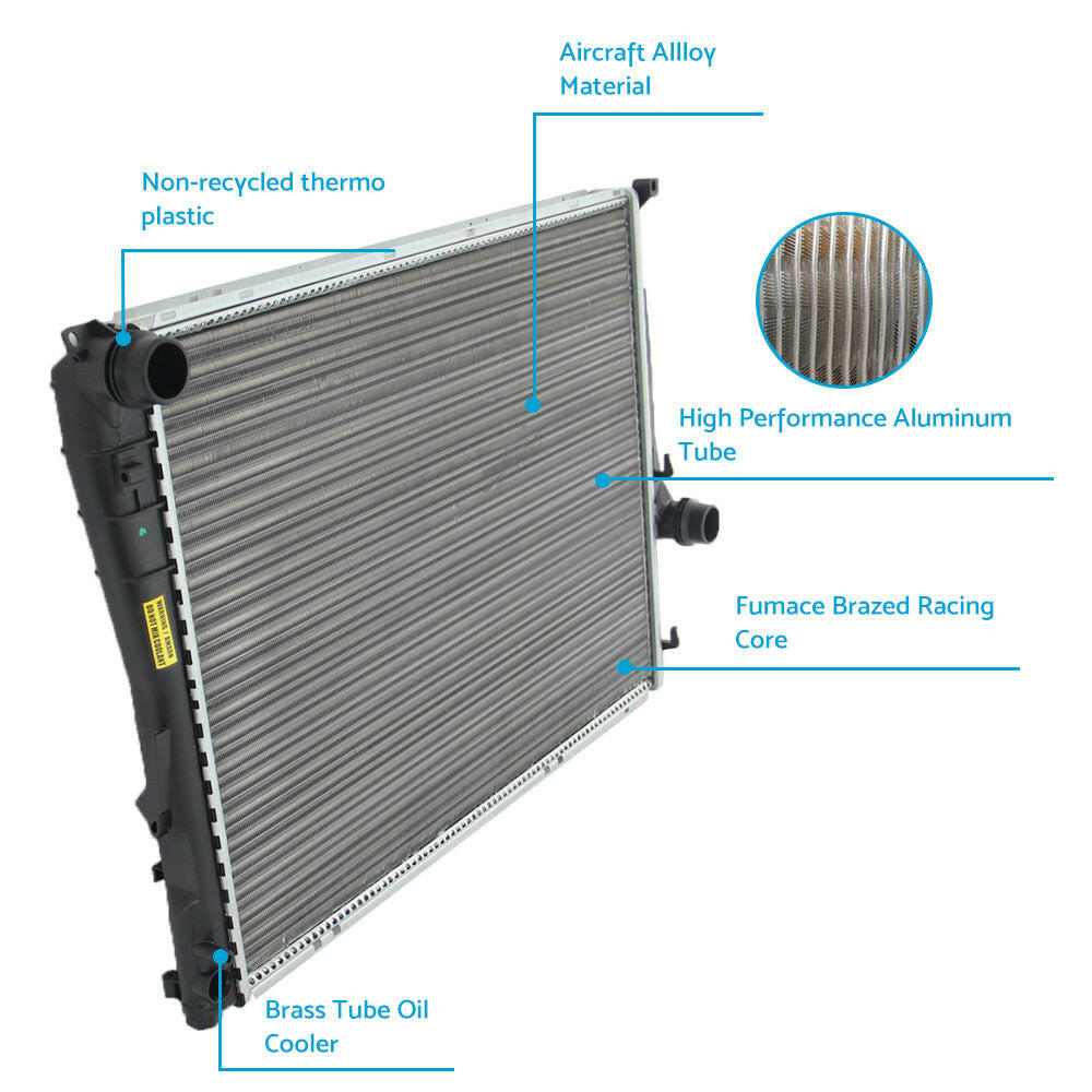 Radiator 360mm Suitable For Subaru Forester XT XS EJ25 2.5L Impreza 1.6L 1.8L.