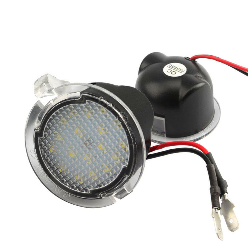 2X Under Mirror 6000K LED Light Puddle Lamps Suitable for Ford Ranger PX2 PX3.