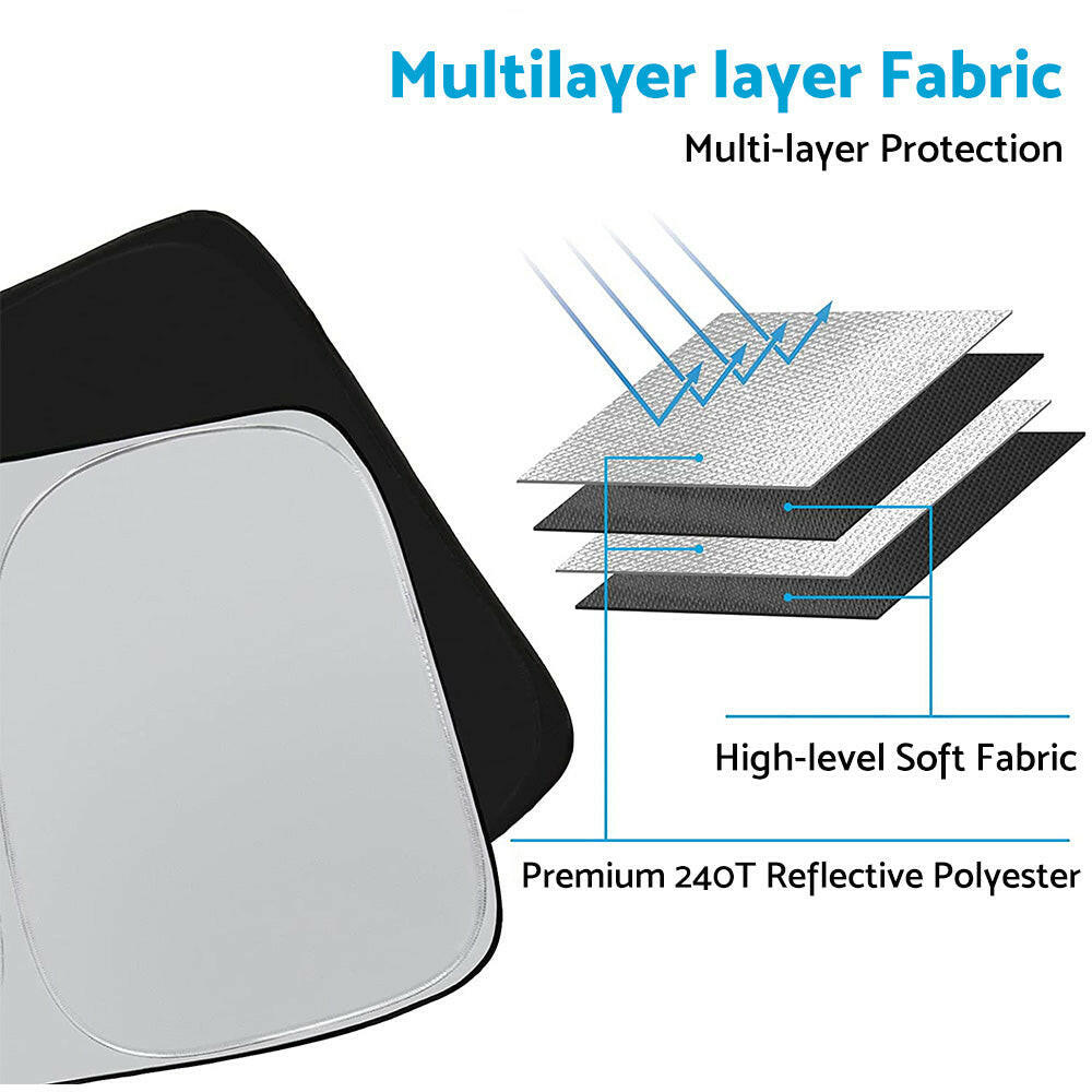 Wind Screen Sun Shade Suitable For Honda CR-V CRV 17-23 UV Block Visor Foldable.