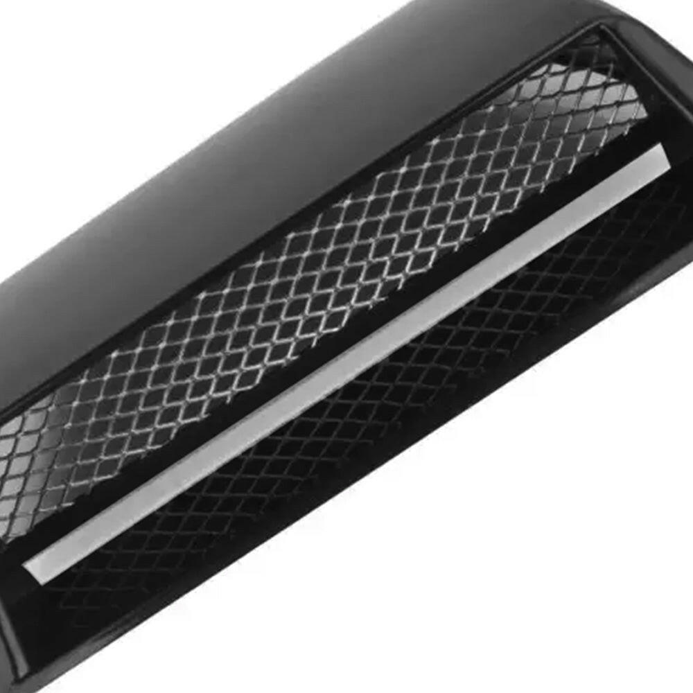 Universal Car Air Flow Intake Scoop Bonnet Hood Cover Black ABS Plastic.