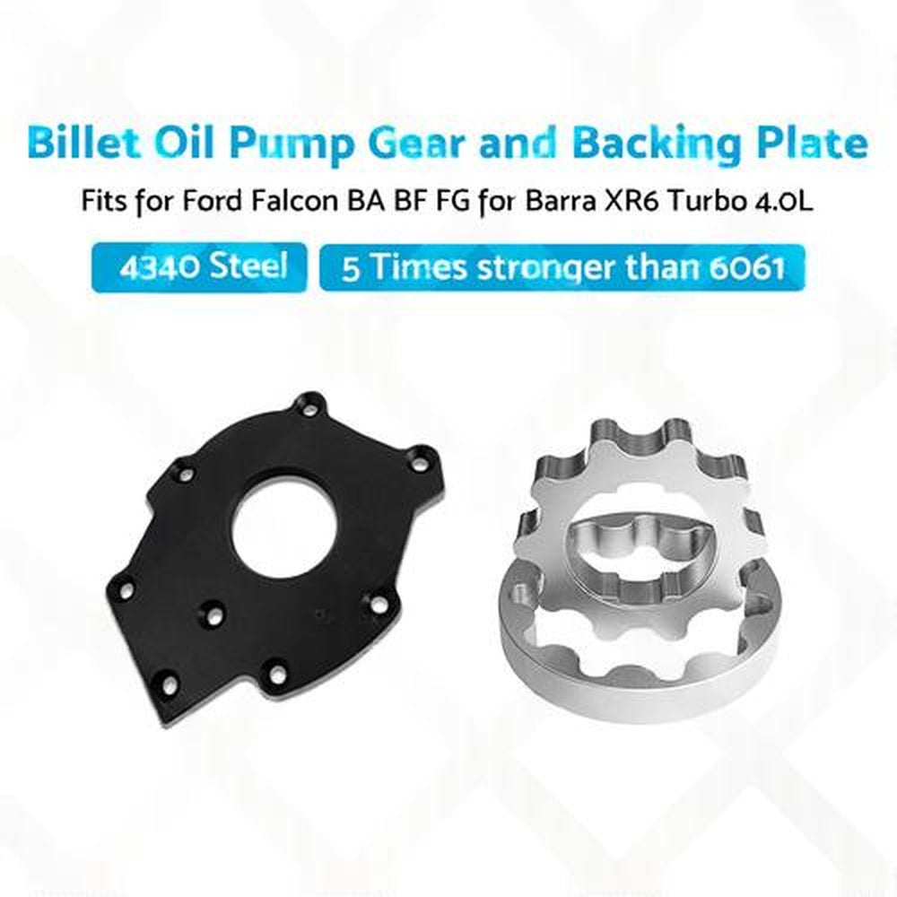 Billet Oil Pump Gears and Backing Plate Suitable for Ford Falcon BA BF FG 4.0L