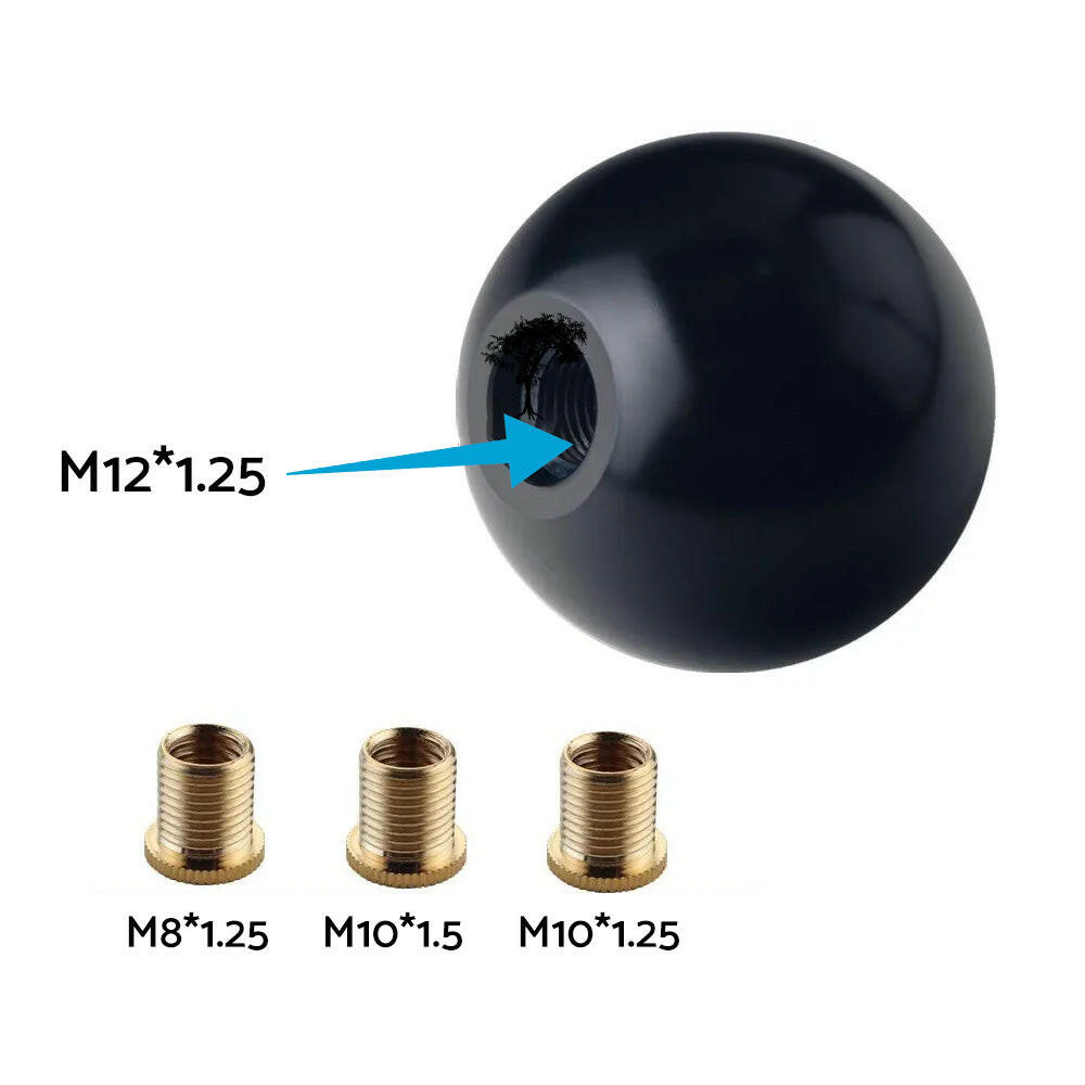 1 Set Universal 5 Speed Car MT Manual Round Ball Gear Shift Knob Shifter Lever.
