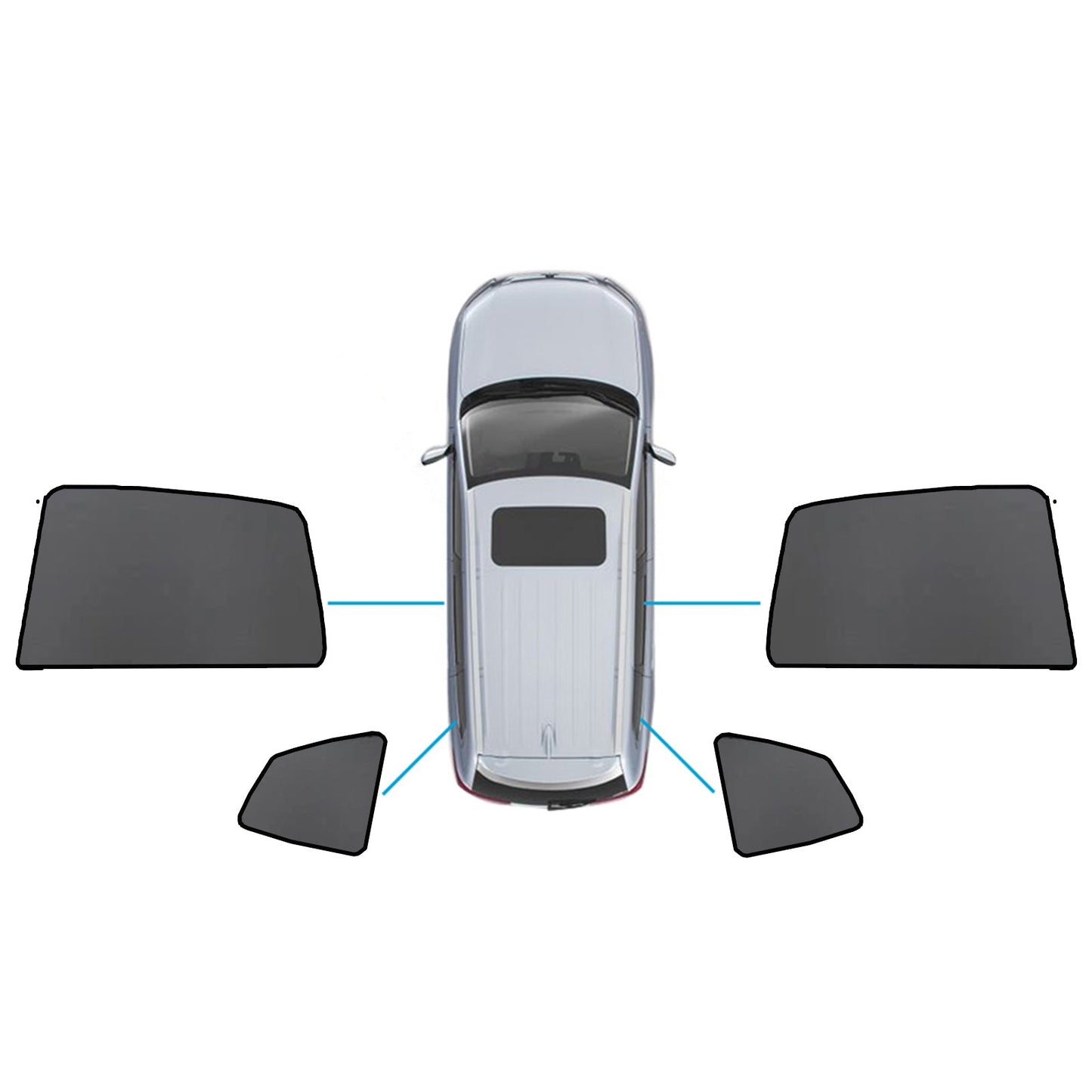 Car Window Sun Shade Magnetic Mesh Blind Suitable For BMW X3 F97 2017-On
