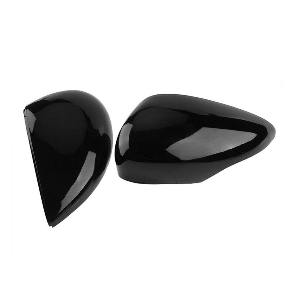 Left and Right Wing Mirror Cover Gloss Black Suitable For Ford Fiesta MK7 2008-2017.