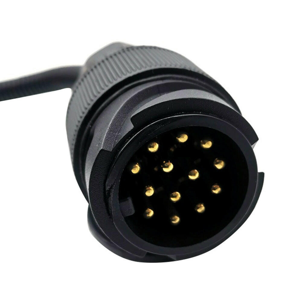 13 Pin Plug to 7 Pin Flat Socket Suitable For Trailer Caravan Wiring Connector.