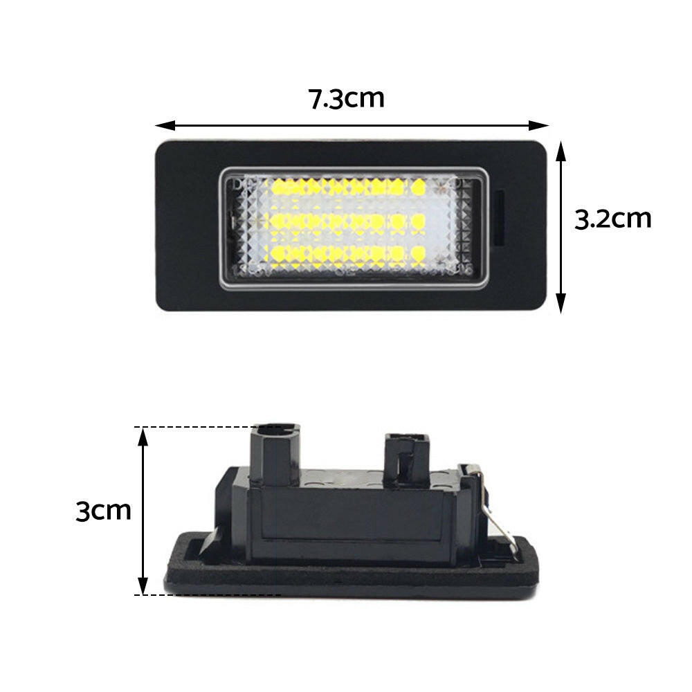 2x LED License Number Plate Light Lamps Suitable For BMW E90 E92 E93 E39 M5 E70.