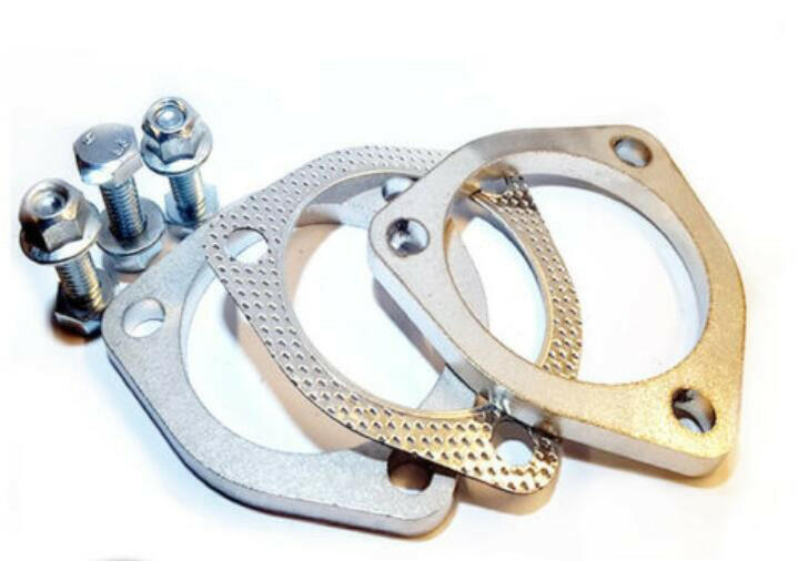 Universal Exhaust Flange Plate Set Stainless Steel 76mm 3" 111mm 9mm.