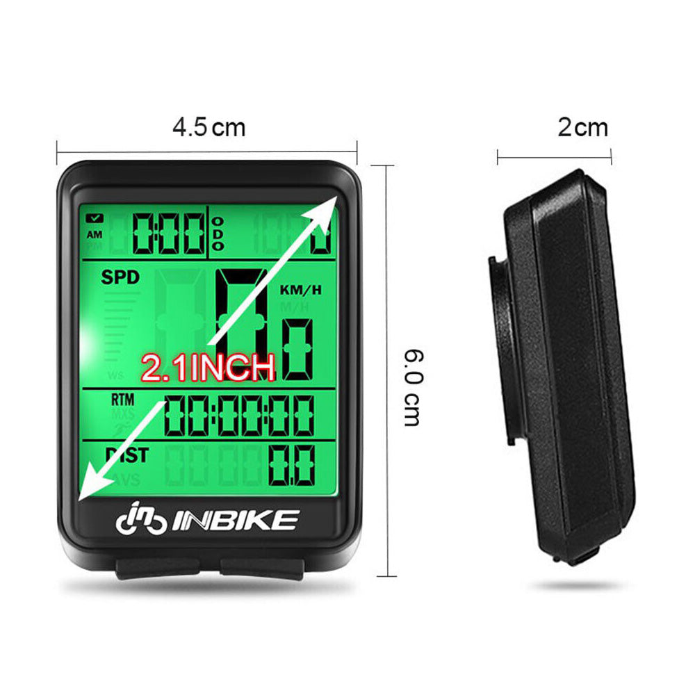 Wireless LCD Cycling Speedometer Odometer Computer Suitable For Bicycle Waterproof
