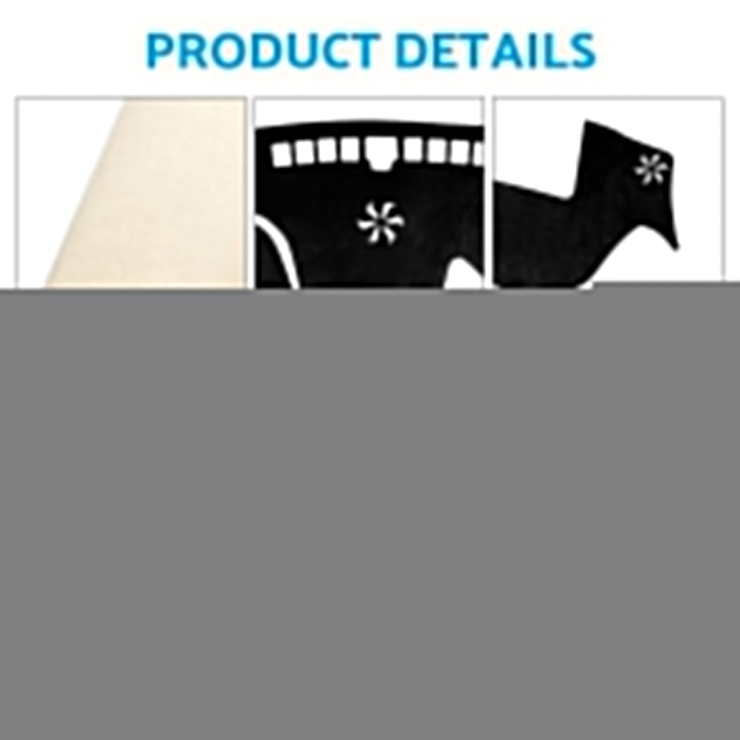 Non-Slip Dash Mat Dashboard Cover Suitable For Hyundai Santa Fe 2018-2023