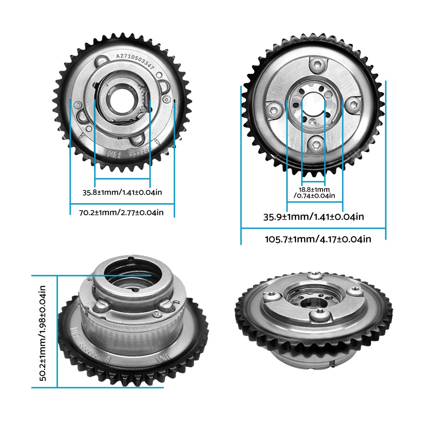 Camshaft Adjuster Actuator Gear Suitable for Mercedes-Benz C-Class 1.8L