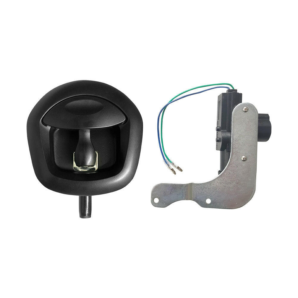 1xCentral Locking Handles Whale Tail Locks Power Operated Black Recessed Folding.