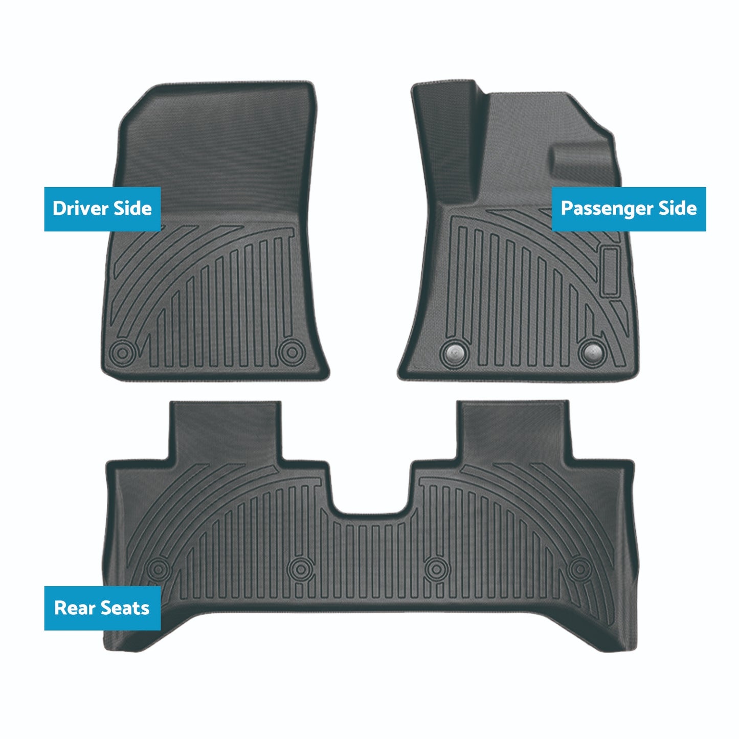 TPE 3D Moulded Floor Mats Suitable for BYD Shark 6