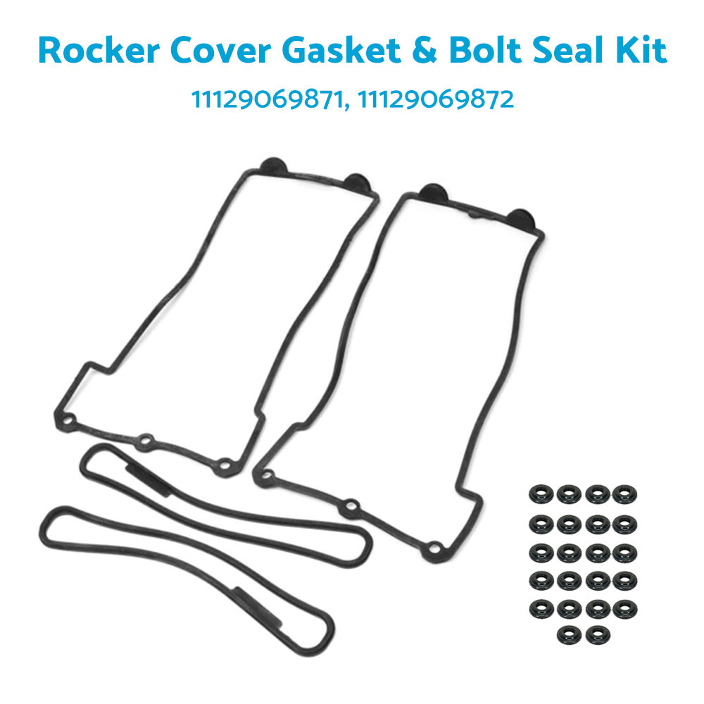Rocker Cover Gasket and Bolt Seal Kit Fit For BMW M60 M62 V8 E34 E39 E32 E38.