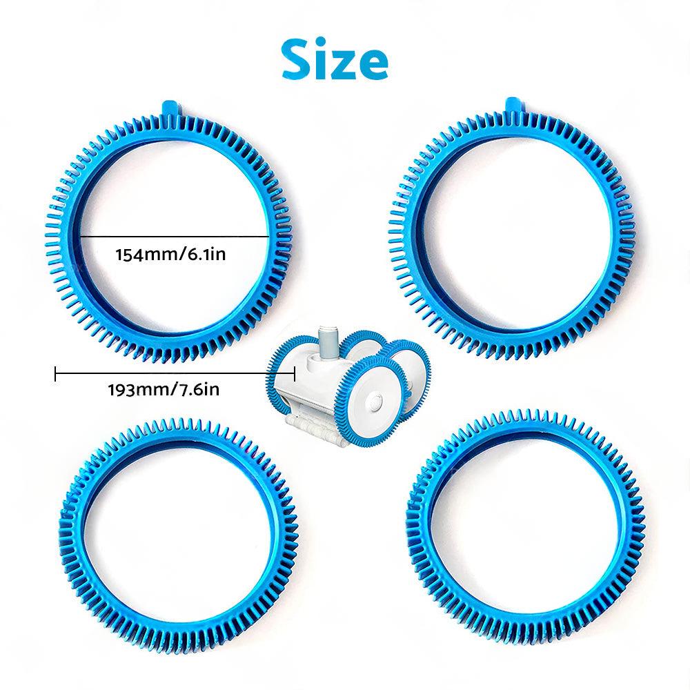 4pcs Front Tire Standard Back Tyres For Pool Cleaner or Hayward Aquanaught.