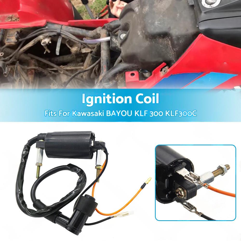 Ignition Coil Fit For Kawasaki BAYOU 300 KLF 300 KLF300C 1986-2004 ATV Quad Bike.