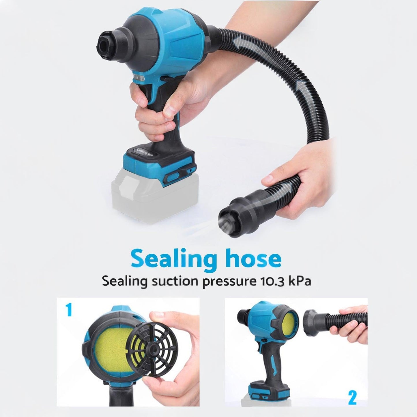 For Makita 18V Battery Cordless Air Duster Dust Blower Inflator Vacuum Cleaner.