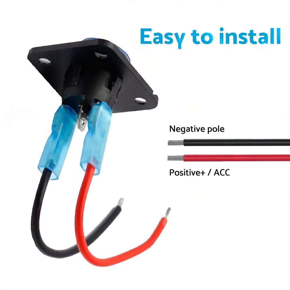 For Boat Caravan Truck Marine 12V 1 Gang Toggle Rocker Switch Panel ON OFF.