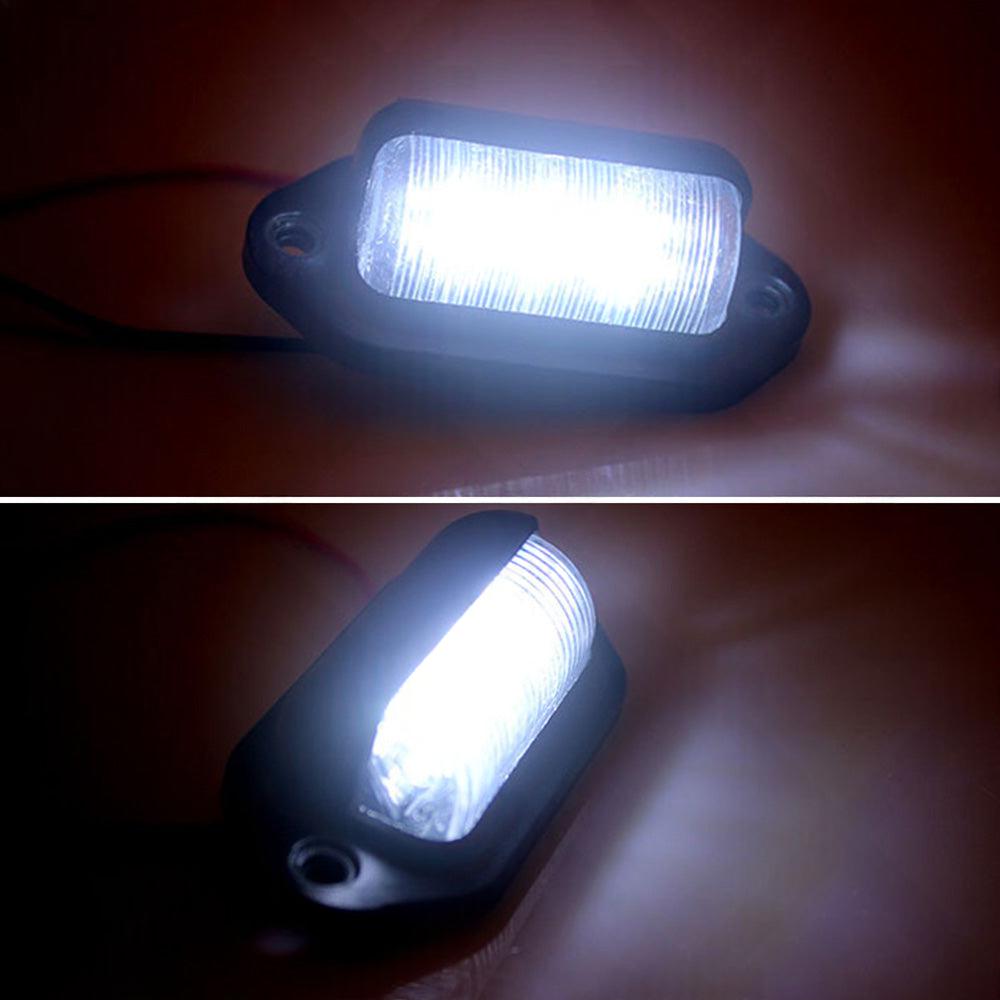 6 LED License Number Plate Light Lamps Suitable for Truck SUV Trailer Lorry.