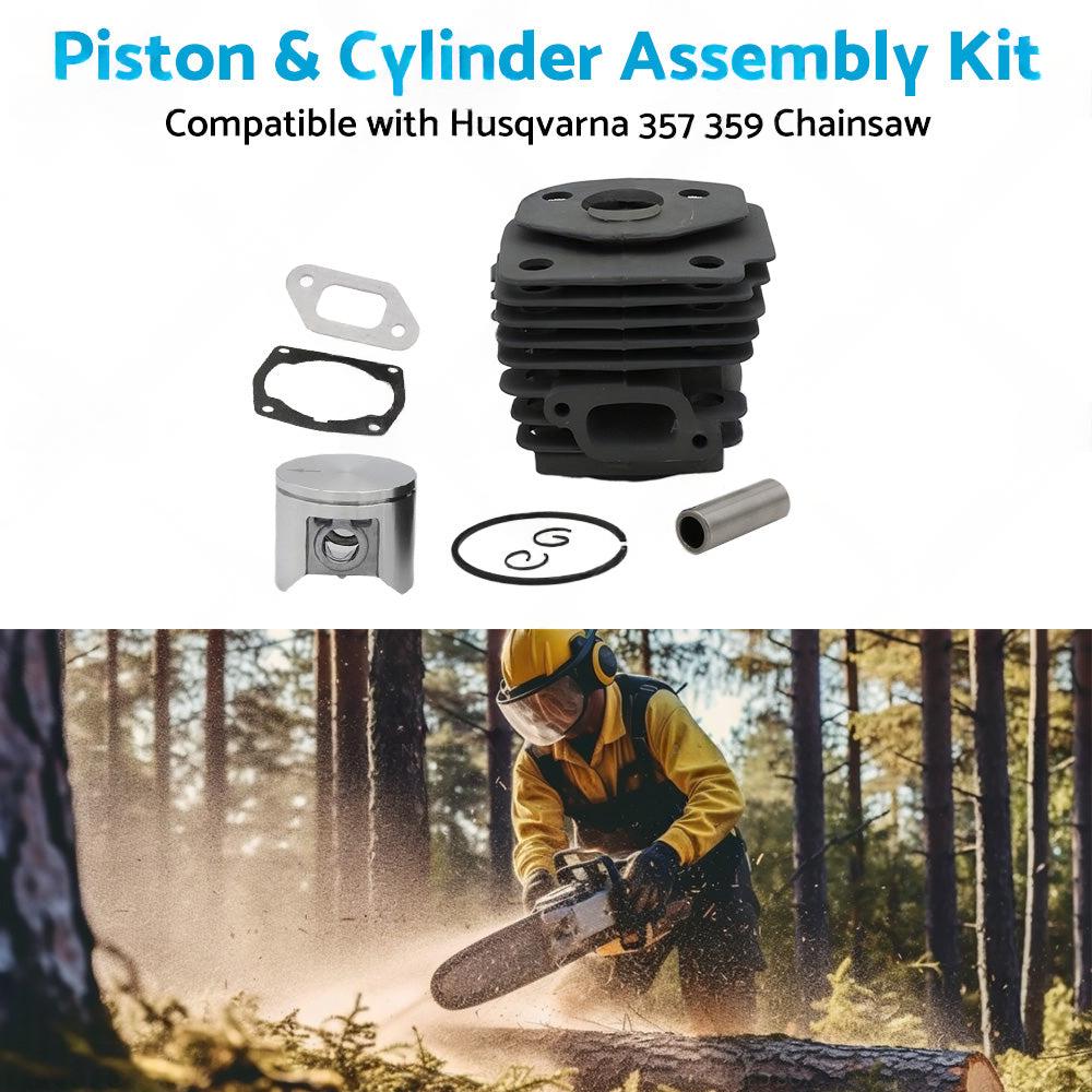 Piston and Cylinder Assembly Kit Suitable for Husqvarna 357 359 Chainsaw 47mm.
