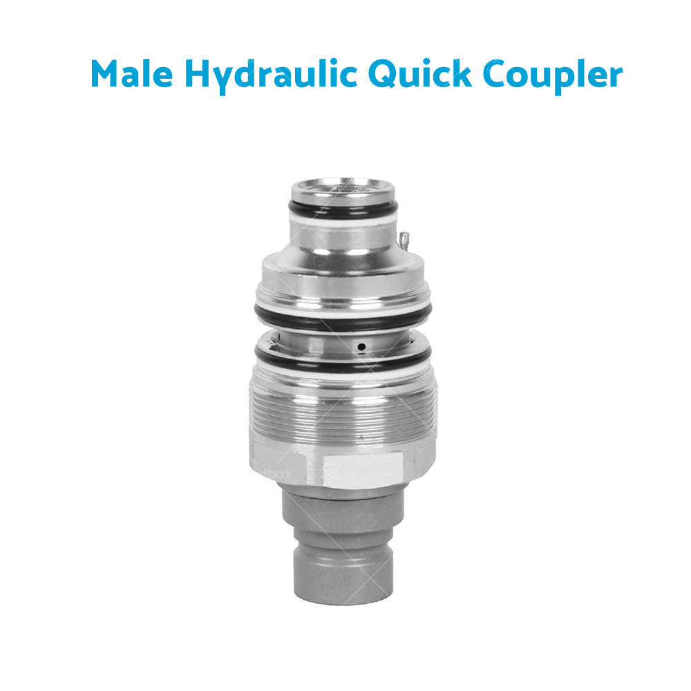 Hydraulic Flat Face Quick Coupler Male & Female Suitable For Bobcat 46mm 1 13/16 inch Thread