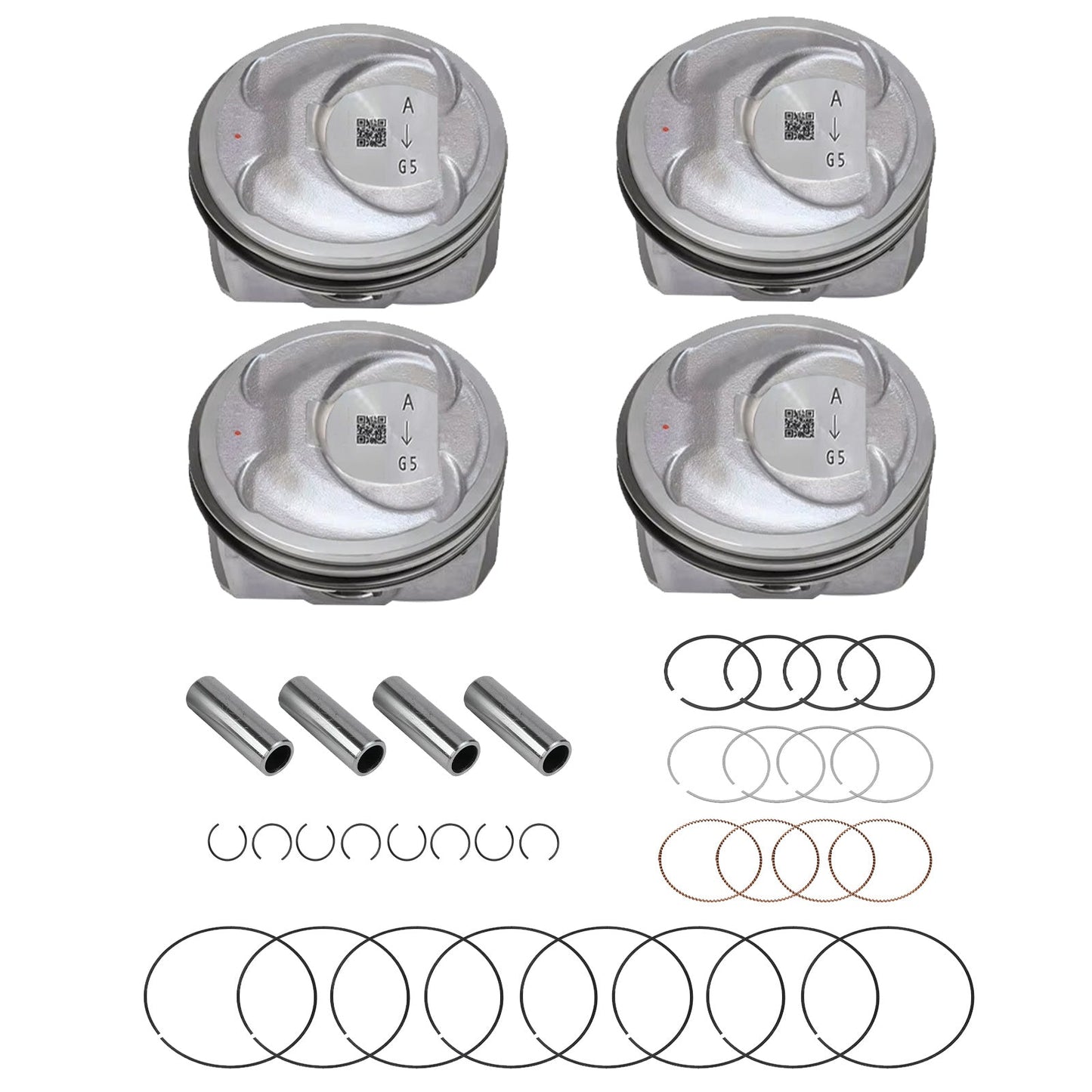 Engine Piston with Rings Kit Suitable For Kia Sorento / Optima / Hyundai Sonata 2.4L