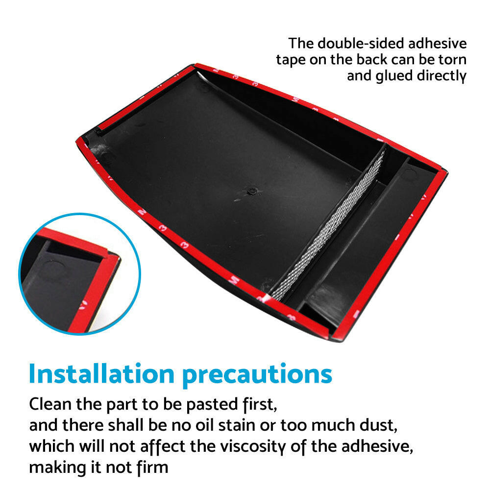 Universal Car Air Flow Intake Scoop Bonnet Hood Cover Black ABS Plastic.